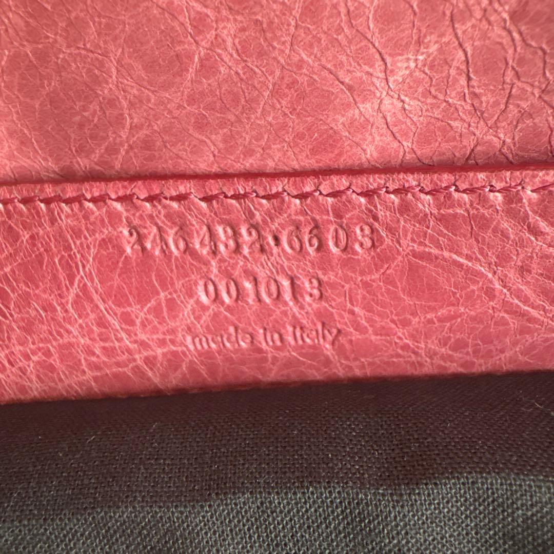 BALENCIAGA/バレンシアガ　フォルク　ピンク　ショルダーバッグ