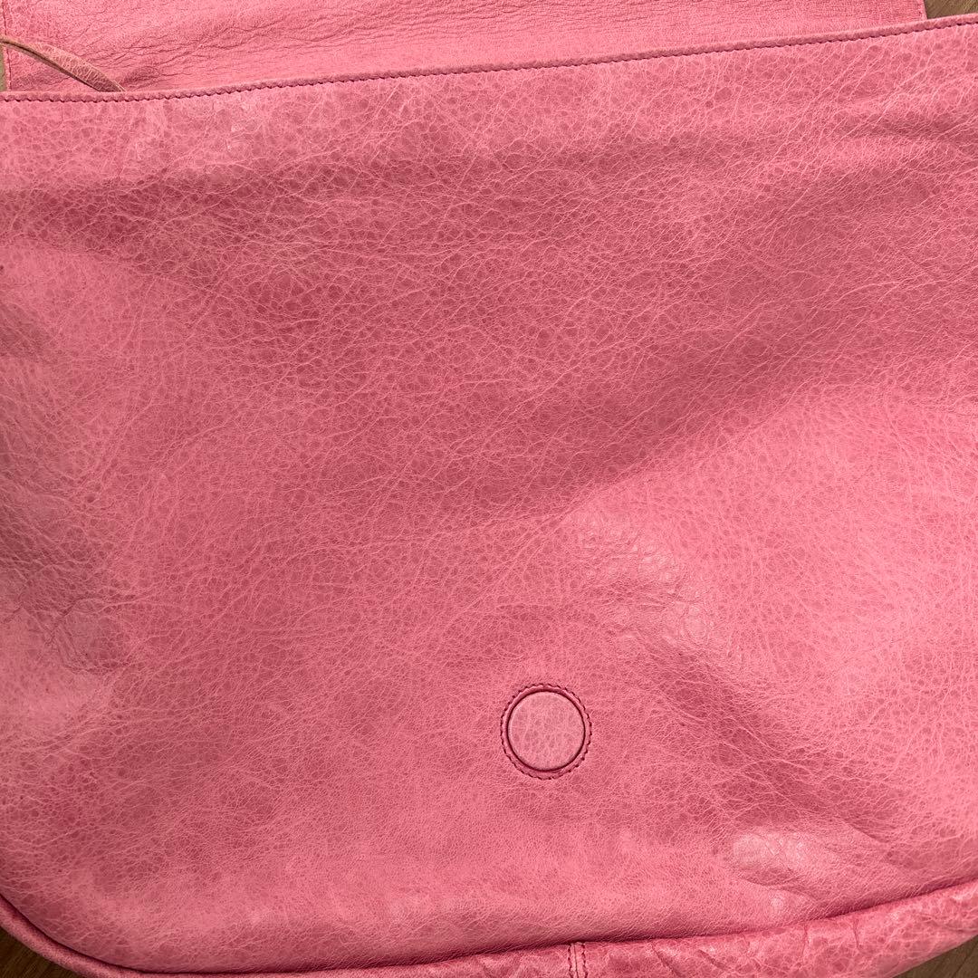 BALENCIAGA/バレンシアガ　フォルク　ピンク　ショルダーバッグ