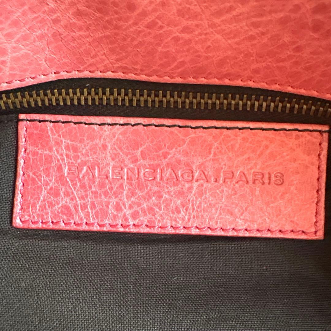 BALENCIAGA/バレンシアガ　フォルク　ピンク　ショルダーバッグ