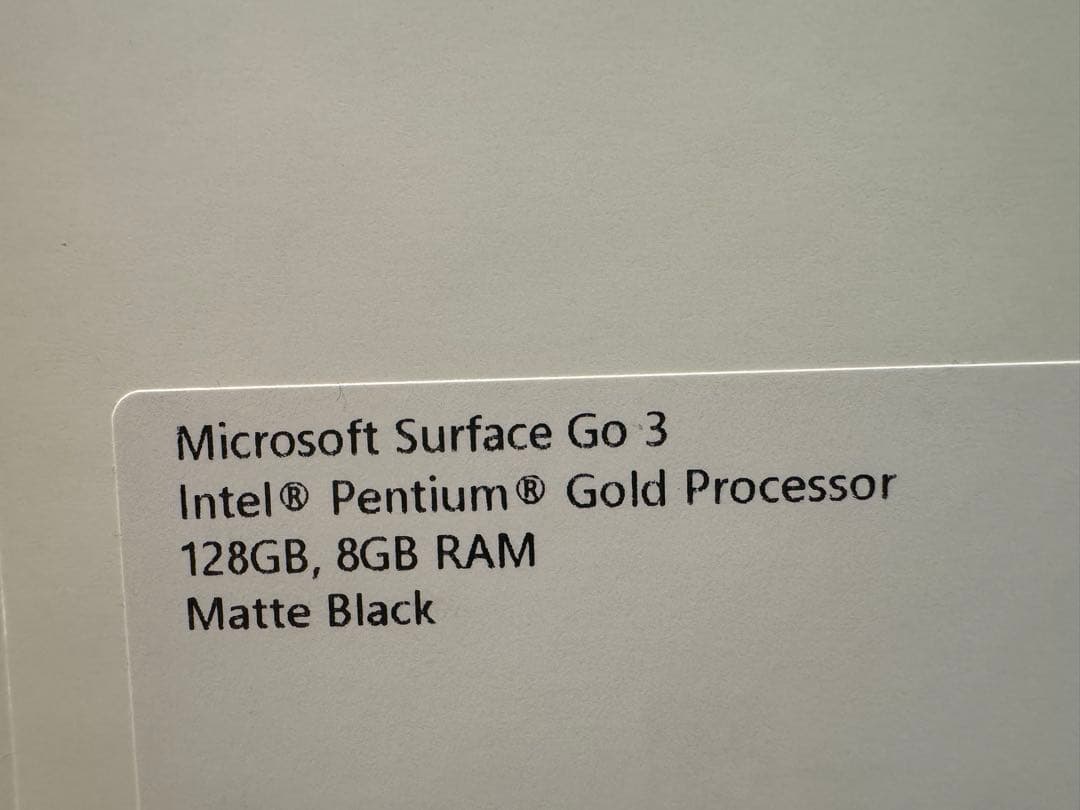 Microsoft surface Go 3（純正キーボードケース付）