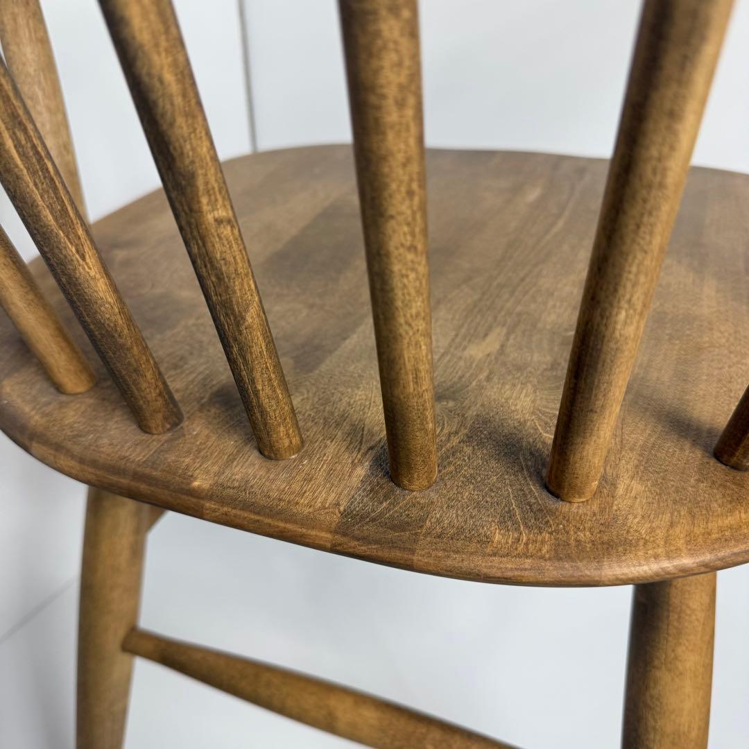 美品　関家具　ロメリア ダイニングチェア（ナチュラル） アームチェア