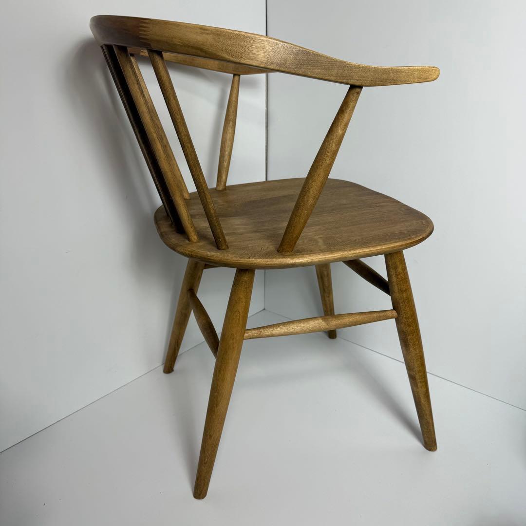 美品　関家具　ロメリア ダイニングチェア（ナチュラル） アームチェア