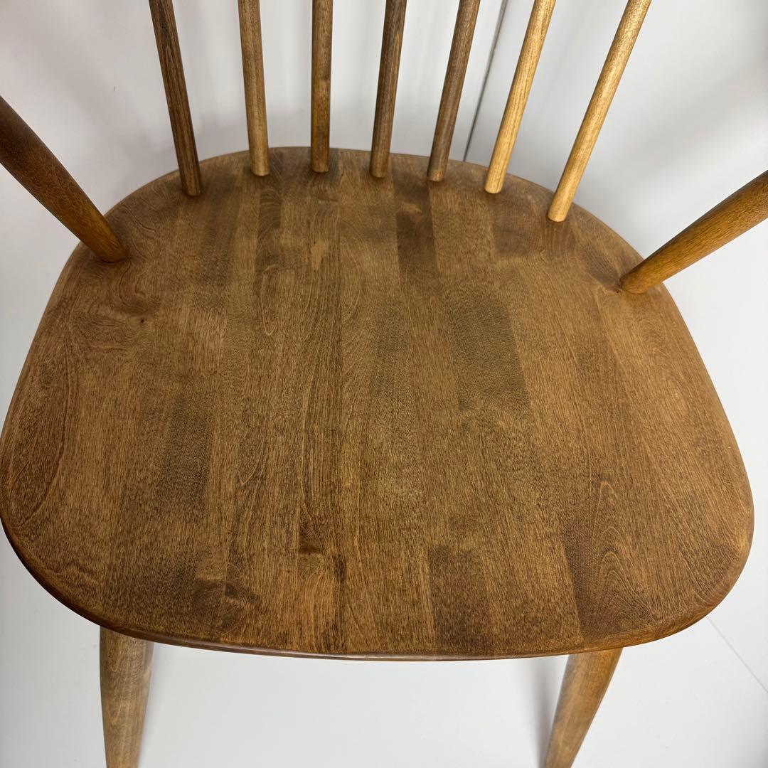 美品　関家具　ロメリア ダイニングチェア（ナチュラル） アームチェア