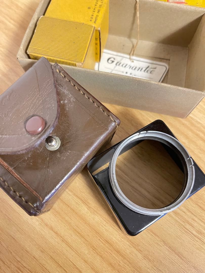 Canon シリーズ VII レンズ 50mm 35mm 角型フード　イエロー