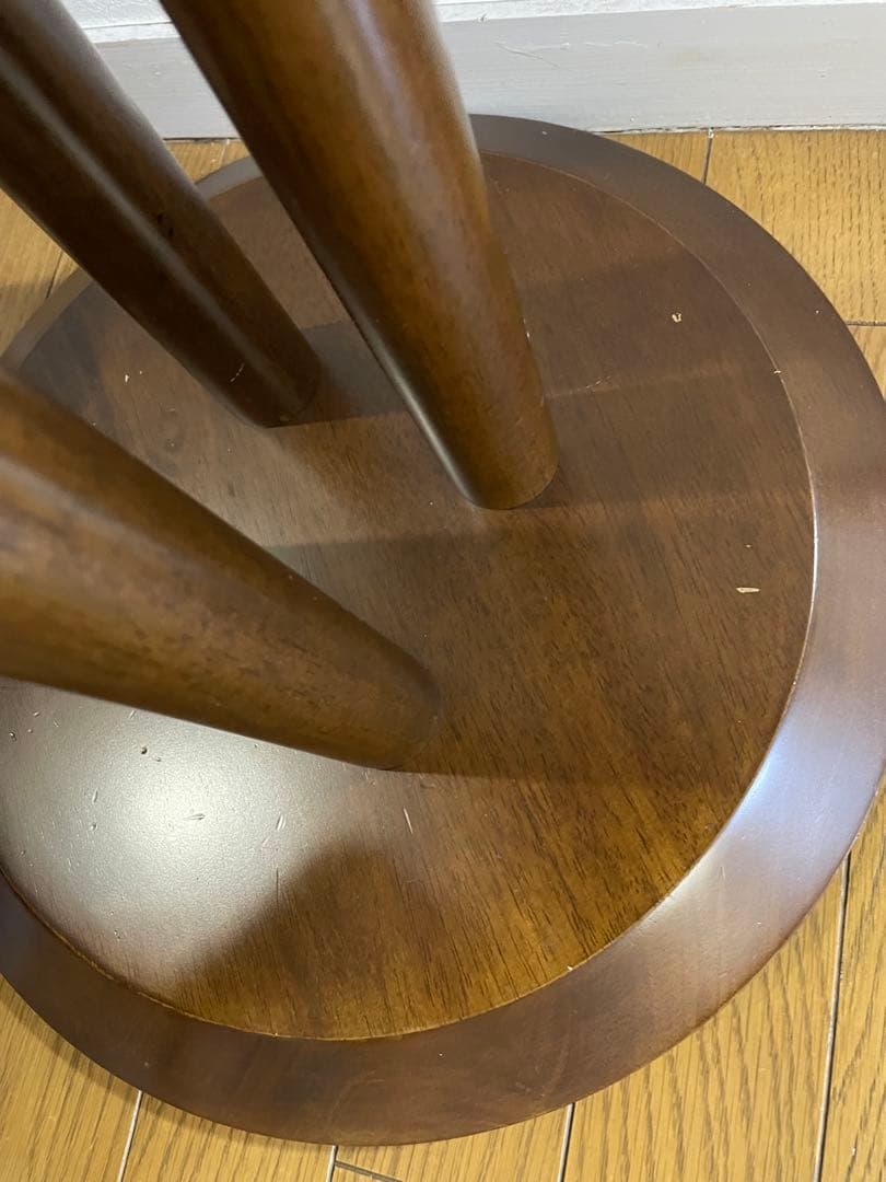 ポールハンガー　ハンガーラック　ダークブラウン