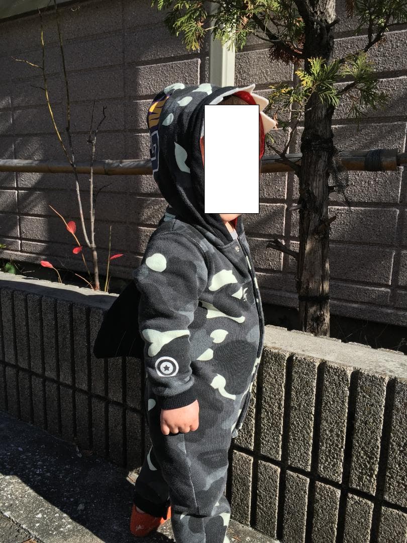 BAPE KIDS ロンパース シャーク 厚手 サイズ70