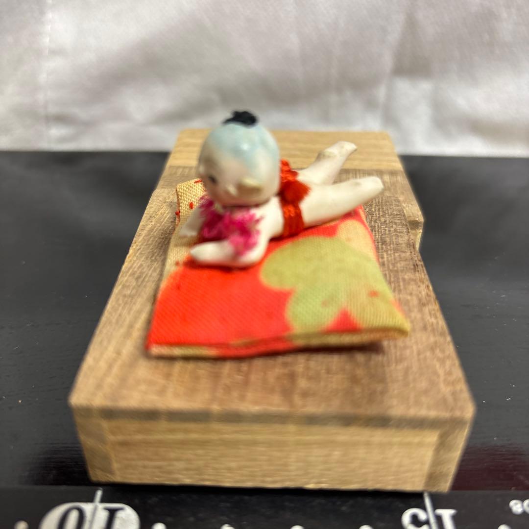 アンティーク、はいはい人形、童子こま犬、達磨ガラスケース大正昭和初期まとめて