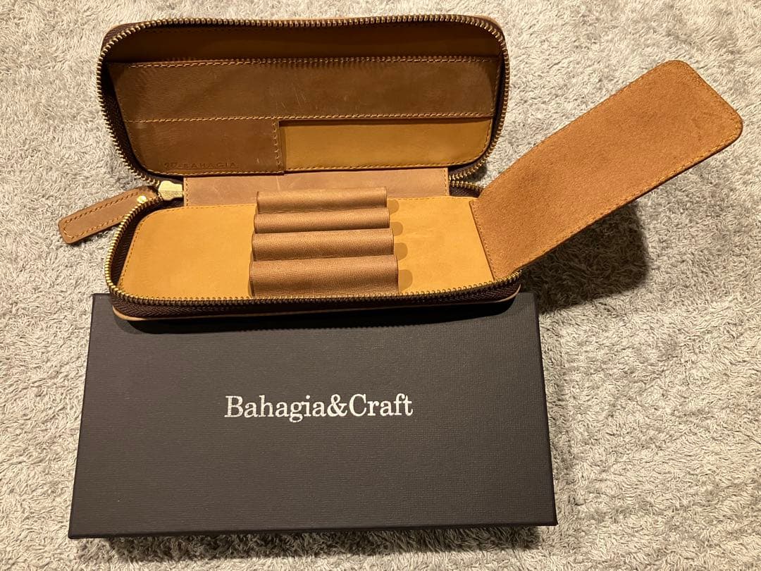新品未使用！ バハギア ペンケース クレイジーホース キャメル