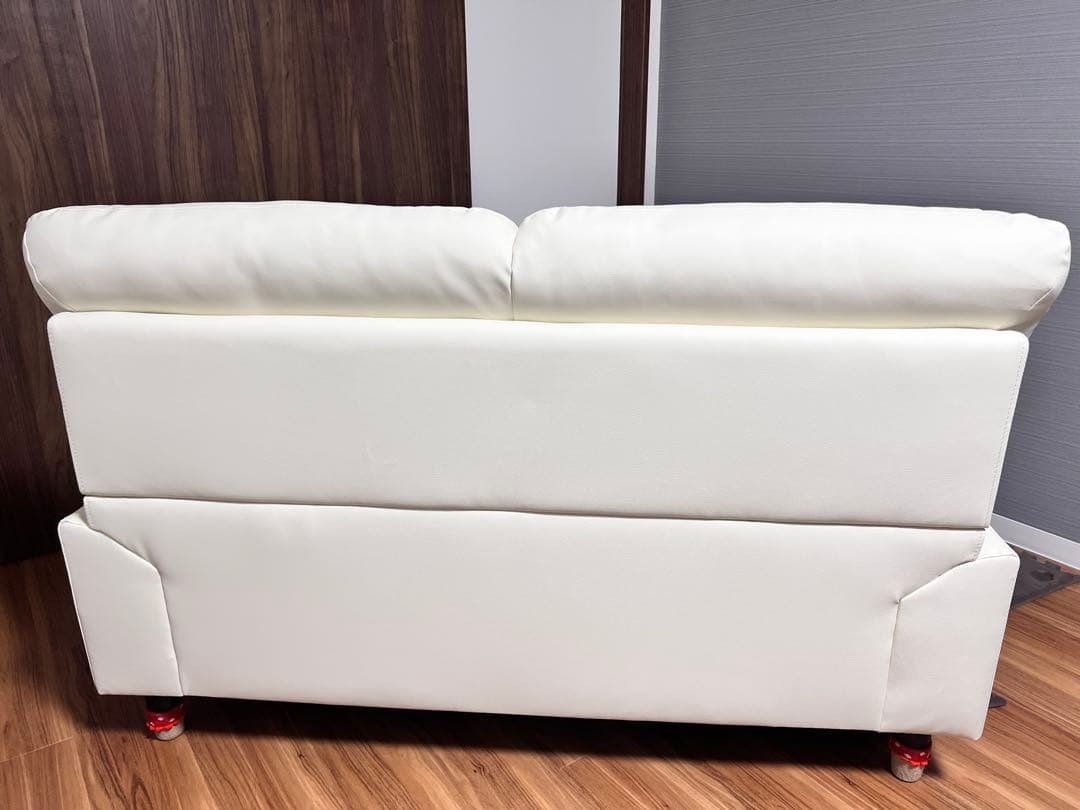 ニトリ 合成皮革 2人掛けソファ