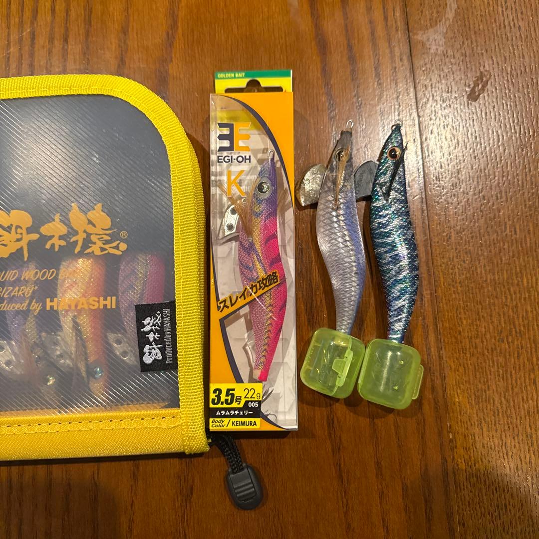 ヤマシタエバーグリーン中古3.5号エギ12点＋ケース