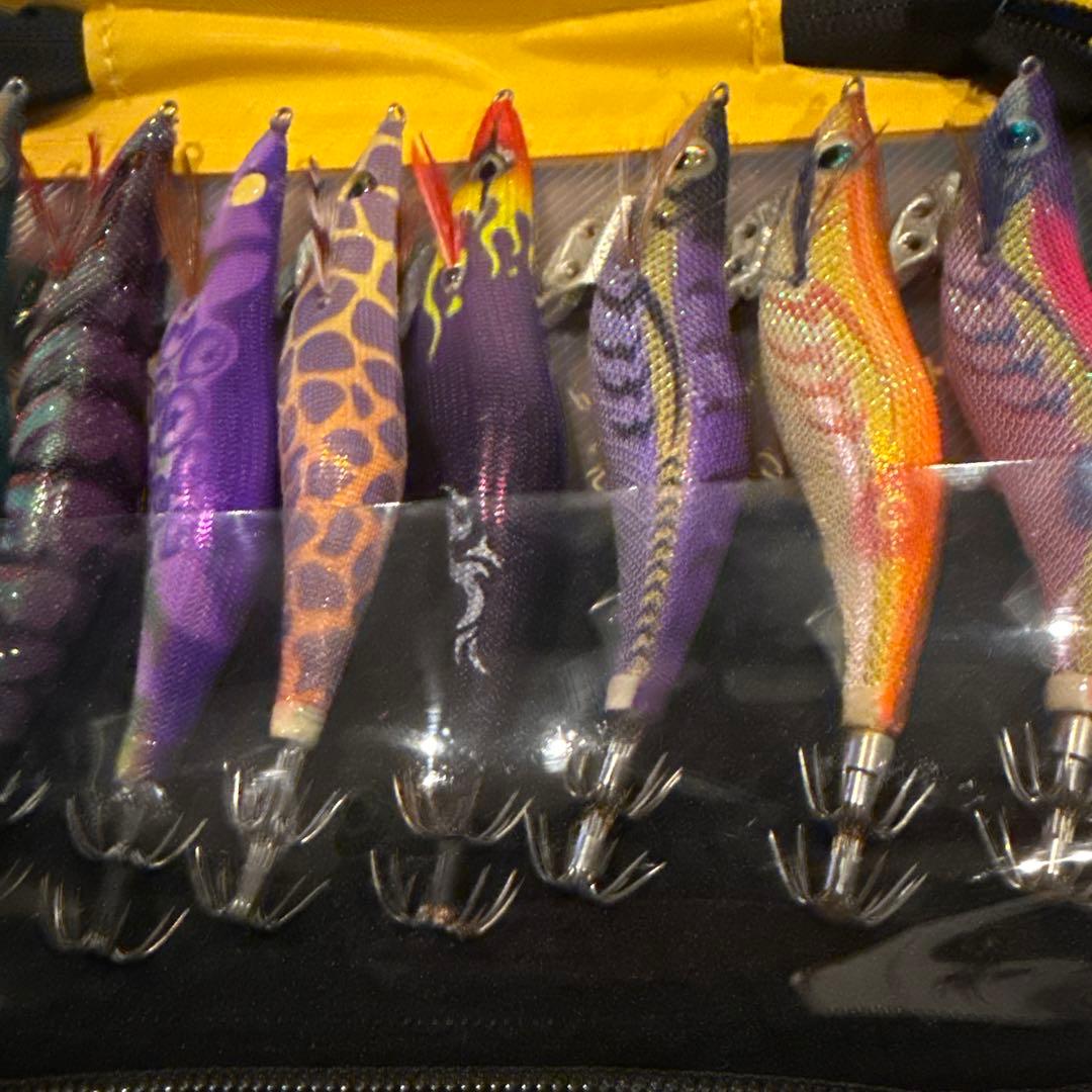 ヤマシタエバーグリーン中古3.5号エギ12点＋ケース