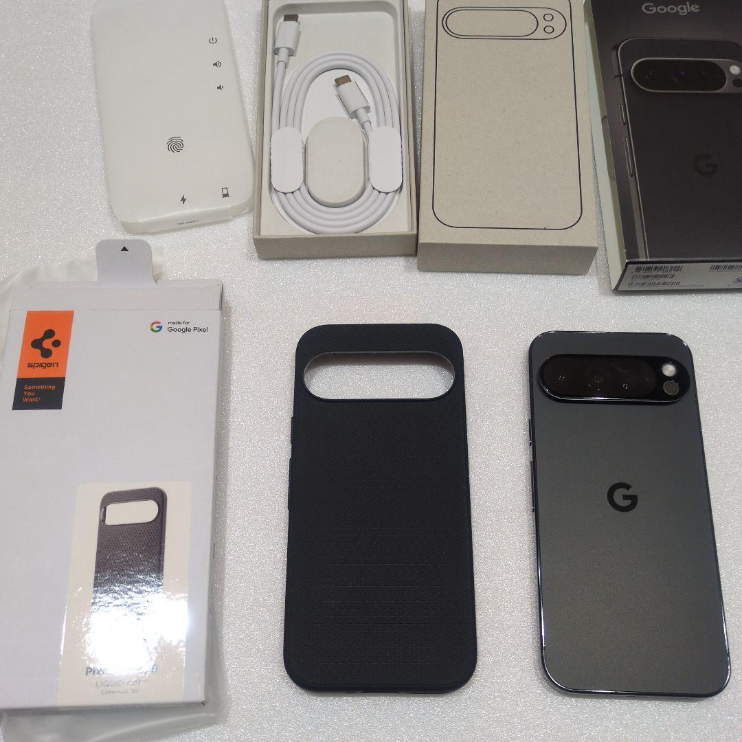 Google pixel 9 Pro 黒 128gb spigenケース 美品