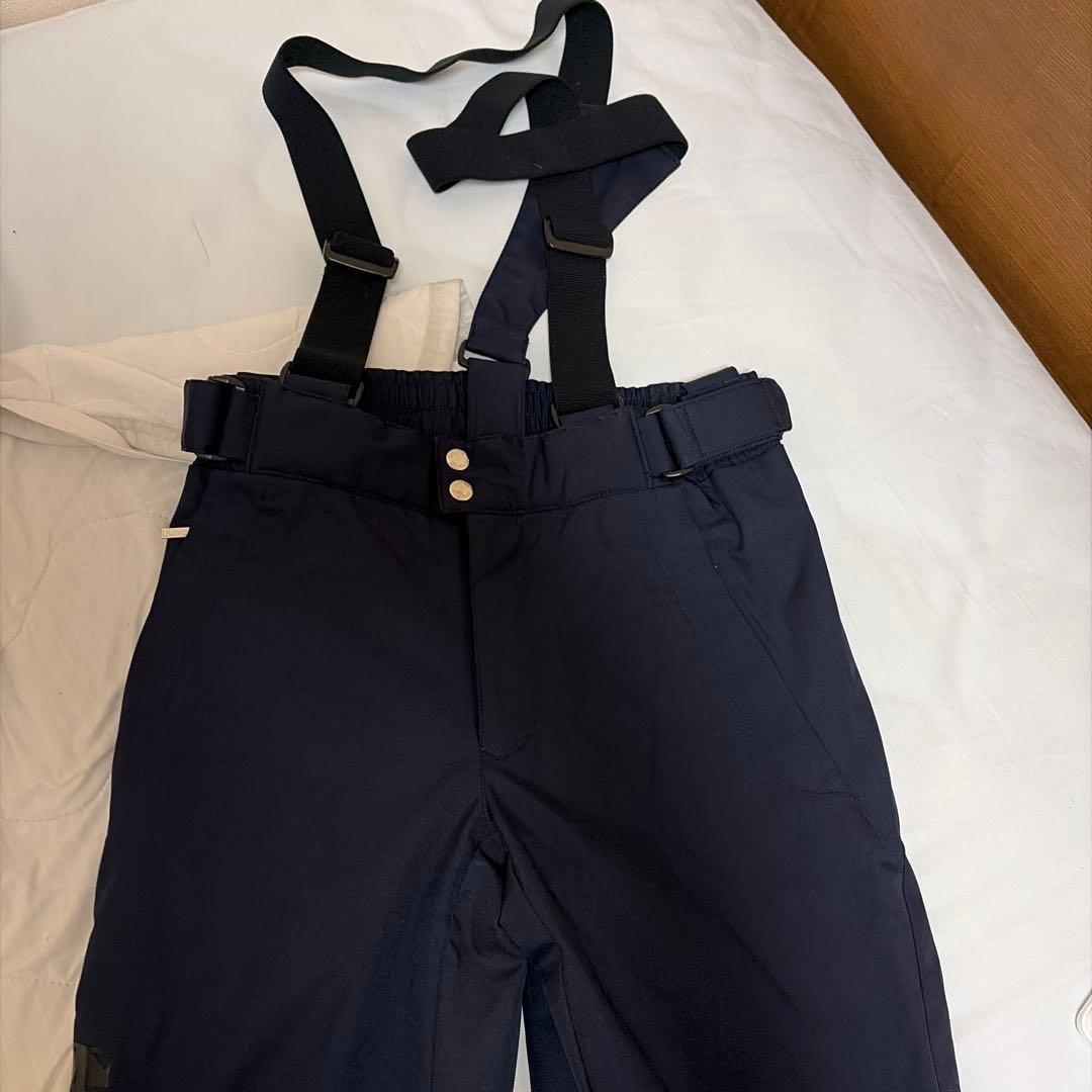 デサント　フード付きスキーウェア グレー/ネイビー　メンズＳ　子供にも