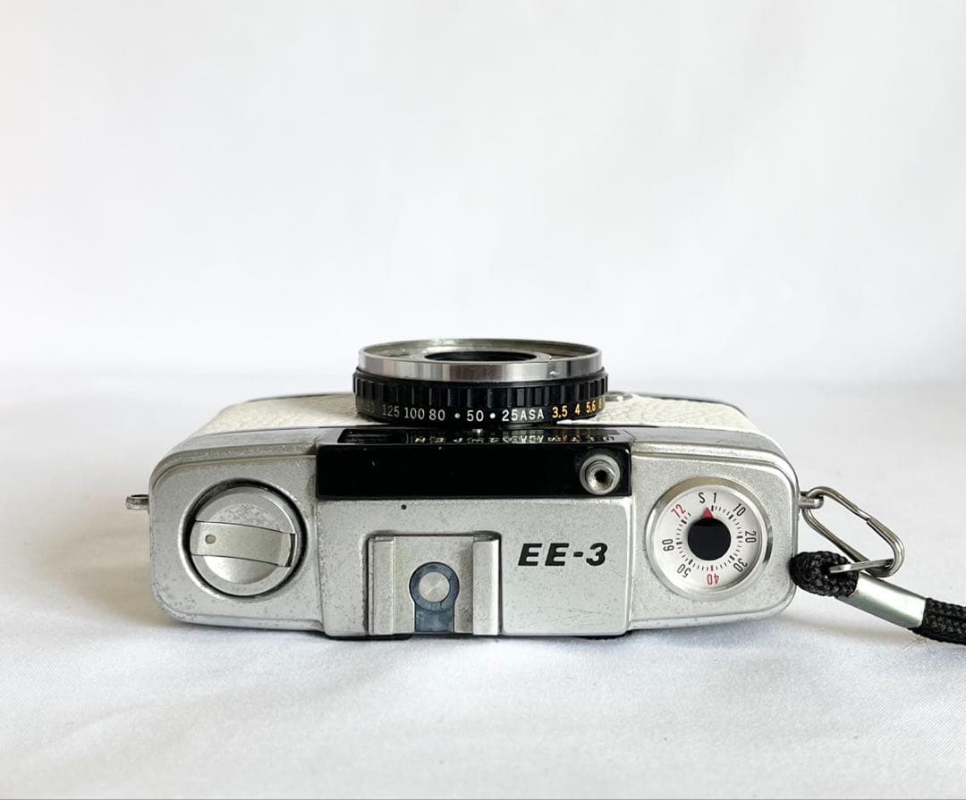 完動品★OLYMPUS PEN EE-3 ホワイト フィルムカメラ 動作確認済み