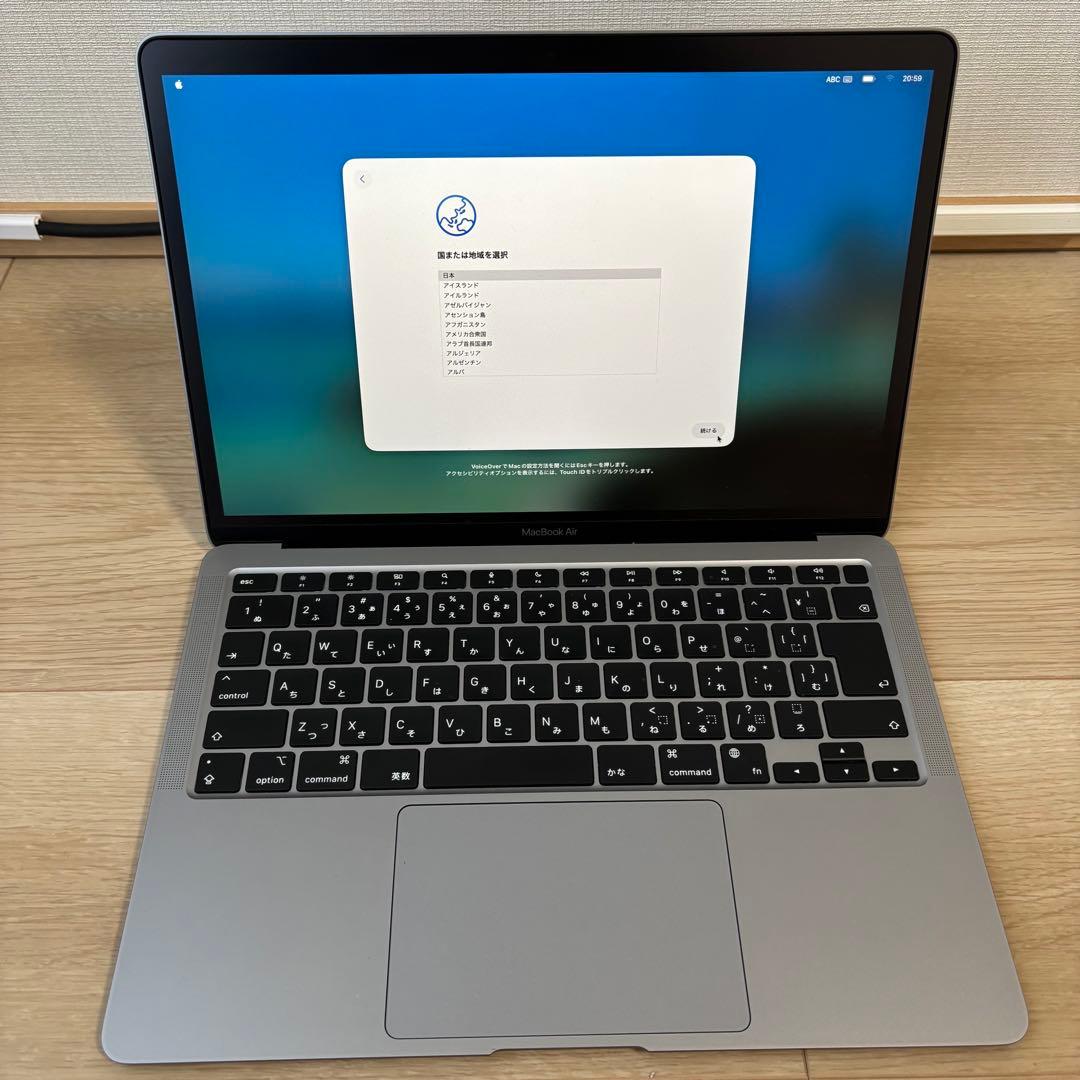 MacBook Air M1 8GB 256GB バッテリー96%