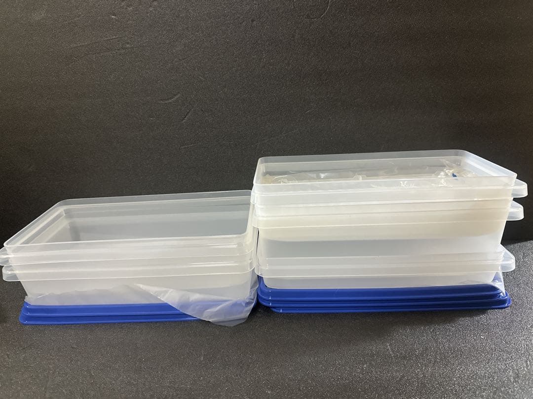 希少 新品 国産タッパーウェア SSケース5個+すのこ3枚