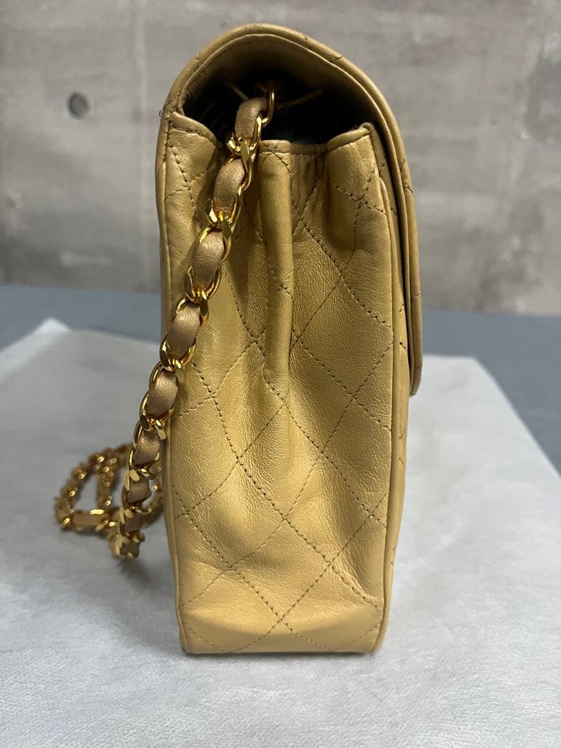 ☆【美品】CHANEL マトラッセ28 チェーンショルダー Sフラップ ベージュ