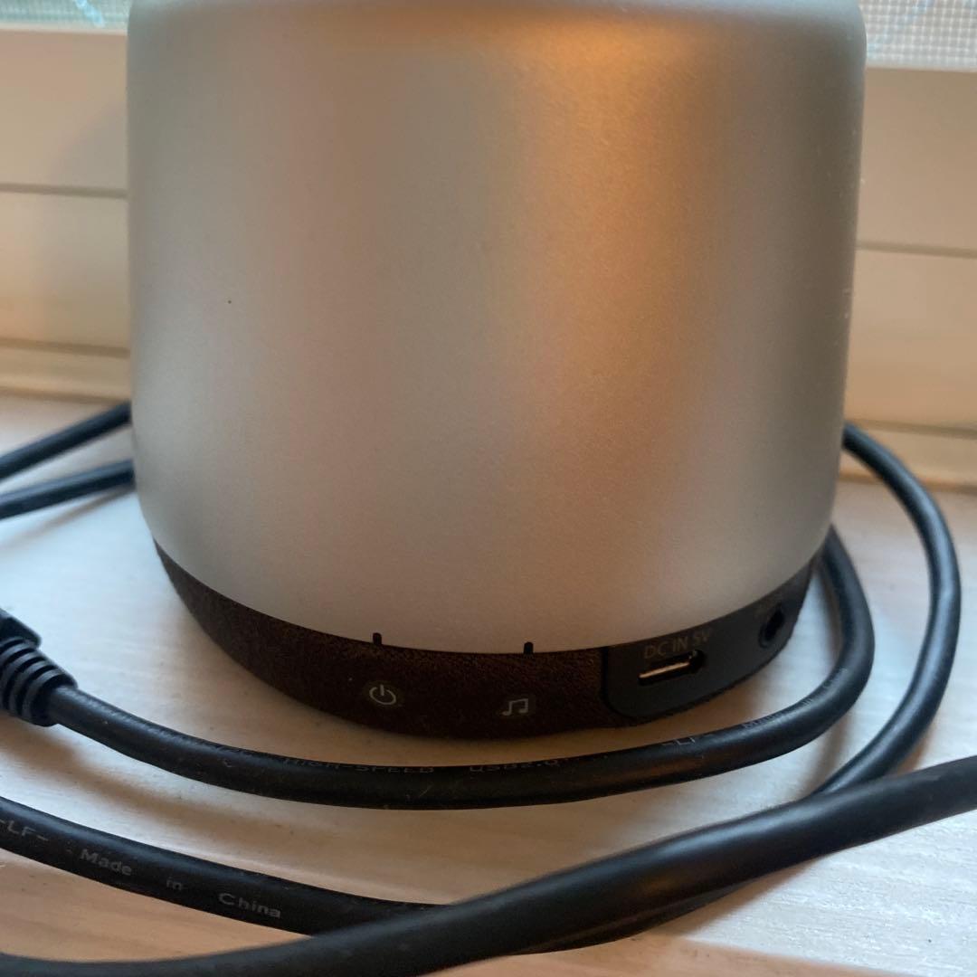 SONYグラスサウンドスピーカー LEDライト付き シルバー