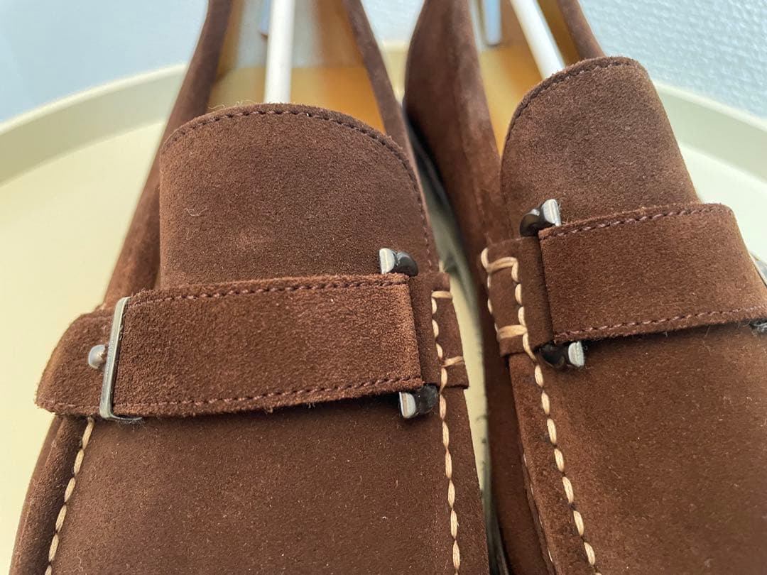 フェラガモ 未使用 モカシン スリッポン レザーシューズ 7ハーフ