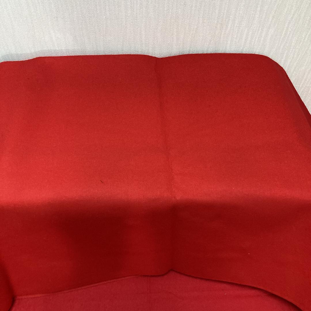 MS24　140×295㎝位　７段飾り毛せん　ひな人形布　７段赤布　段飾り毛せん