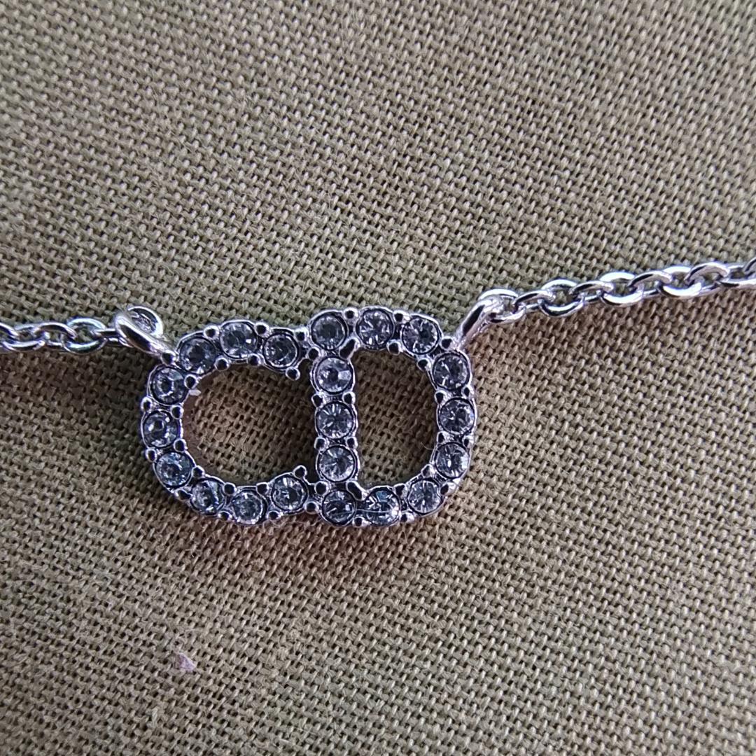 Diorネックレス　ネックレス CD ロゴ　シルバー