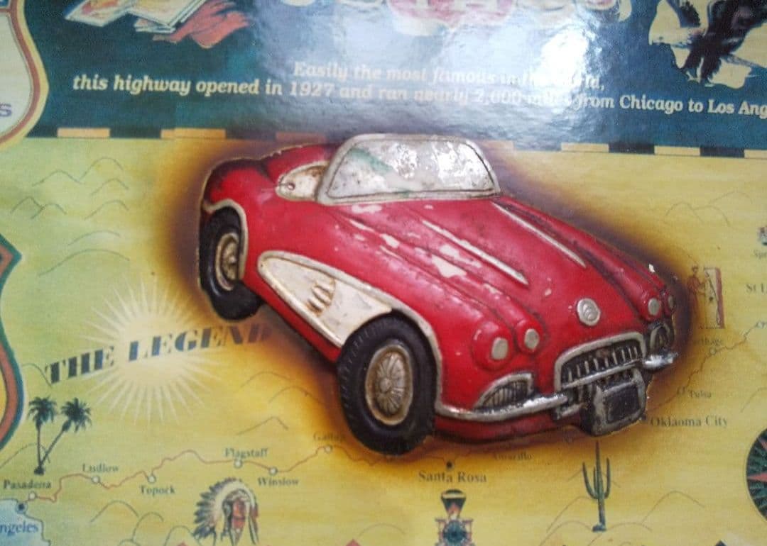 アメリカン雑貨ルート66 ウッドパネルポスターレリーフ レトロ、アンティーク