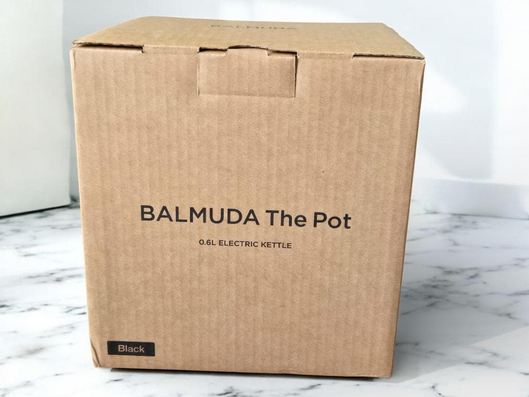 美品 BALMUDA 元箱 取説The Pot ブラック 電気ケトル 0.6L