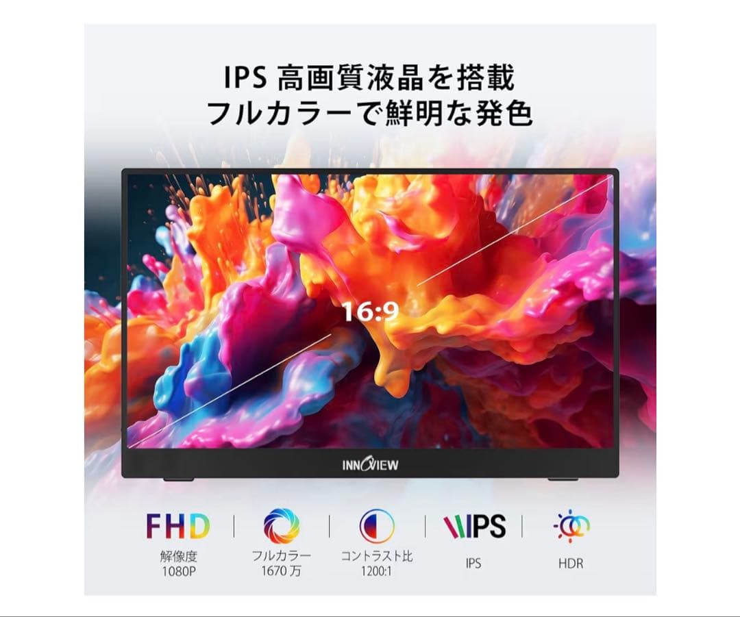 InnoView 15.6インチ モバイルモニター