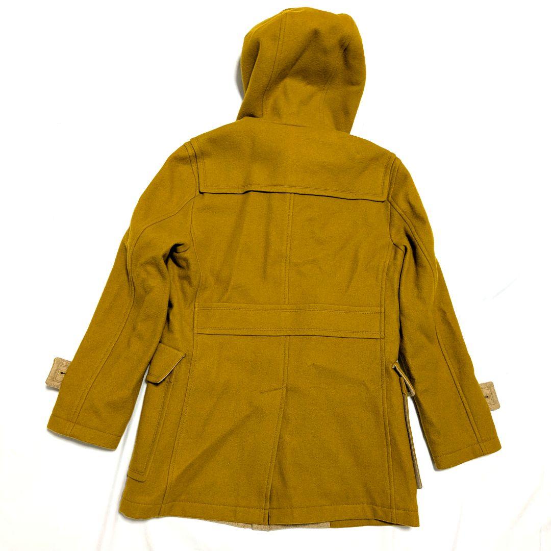 バーバリーブラックレーベル ダッフルコート ノバチェック マスタード M