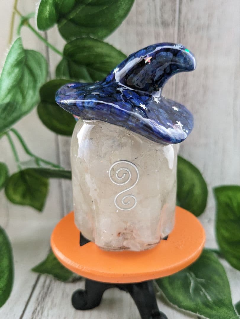 おばけちゃん形オルゴナイト２体とかぼちゃの入れ物のよくばりセット☆