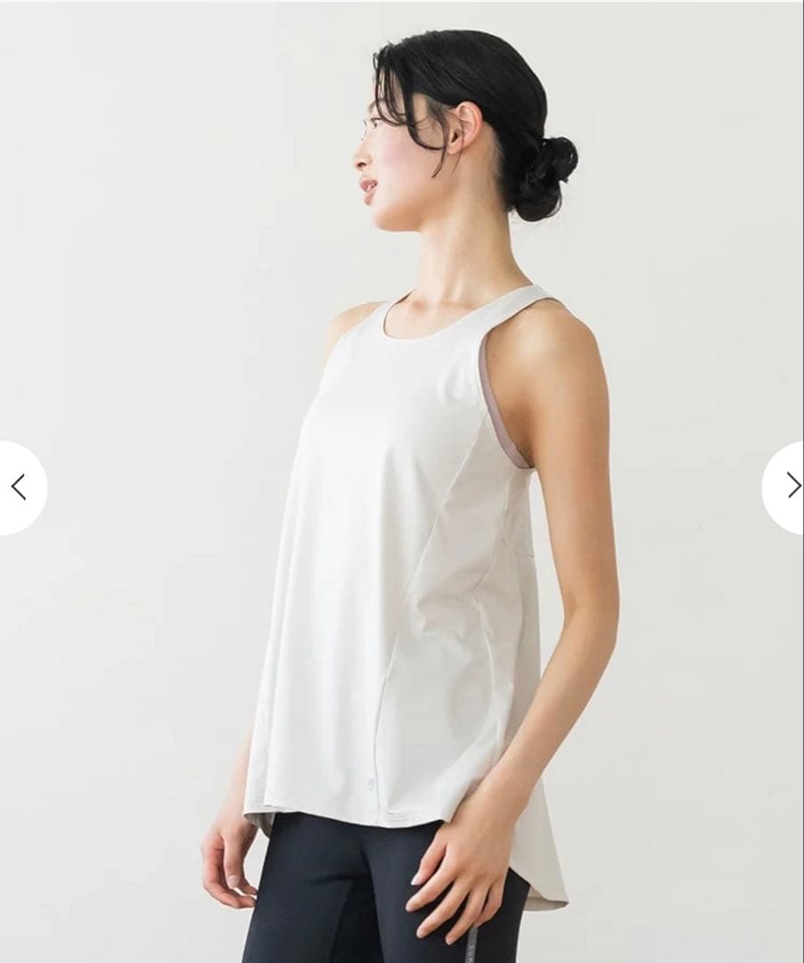 SUKALA バックツイストタンクトップ ブラトップ2枚セットLサイズ ホワイト