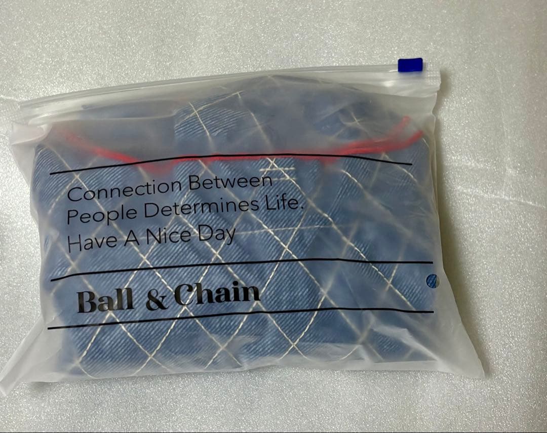 ✨Ball＆Chain スカーフ リボン柄 デニム　Ｍ　表参道店限定　完売　希少