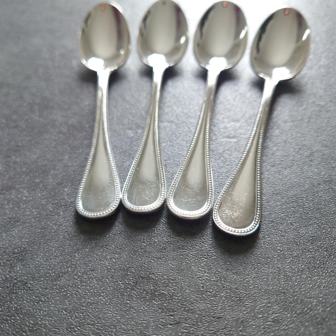 美品 クリストフル パール デミタススプーン 4点