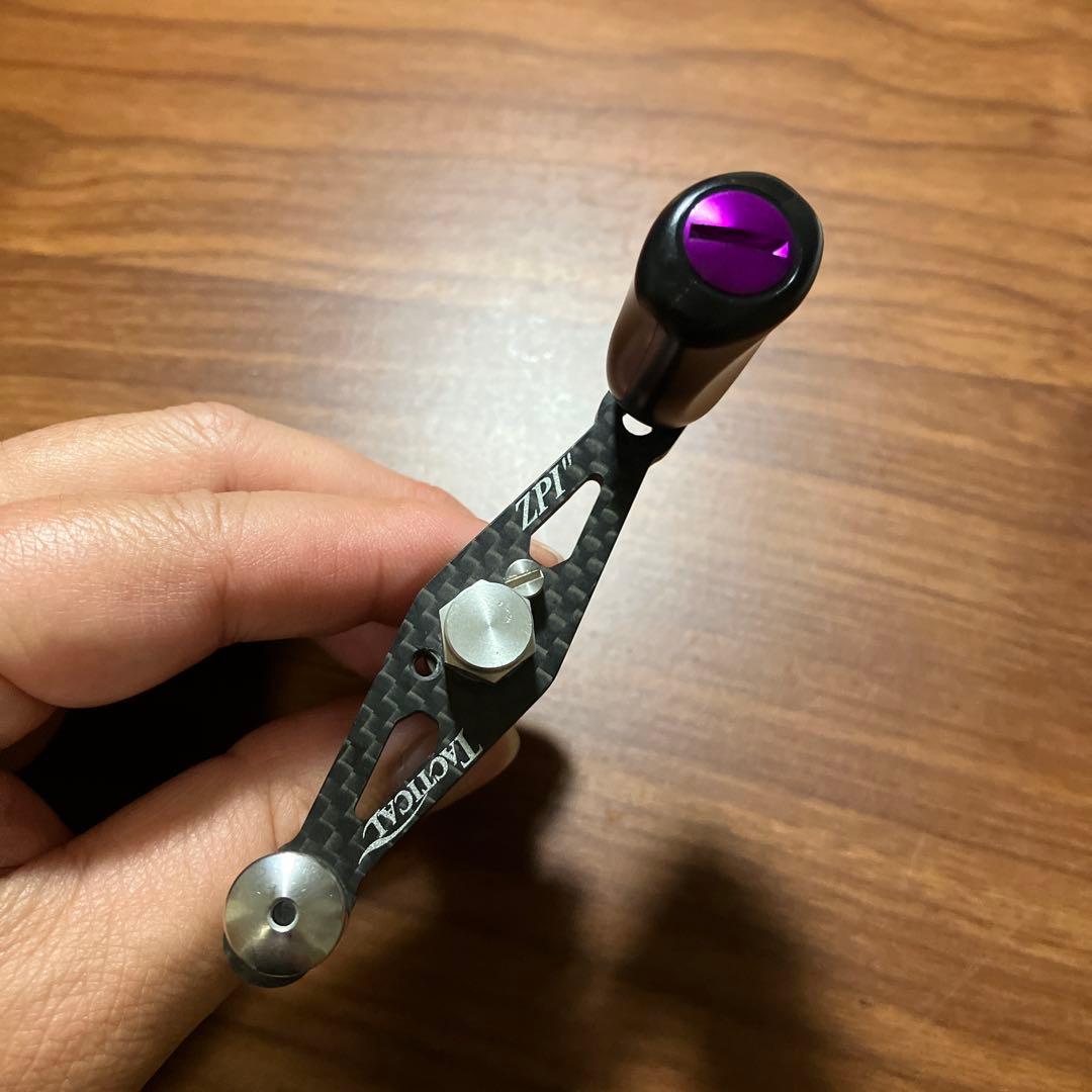 廃盤レア　美品　廃盤レア　ZPI ダイワ用　タクティカル　ハンドル　ノブ交換済み