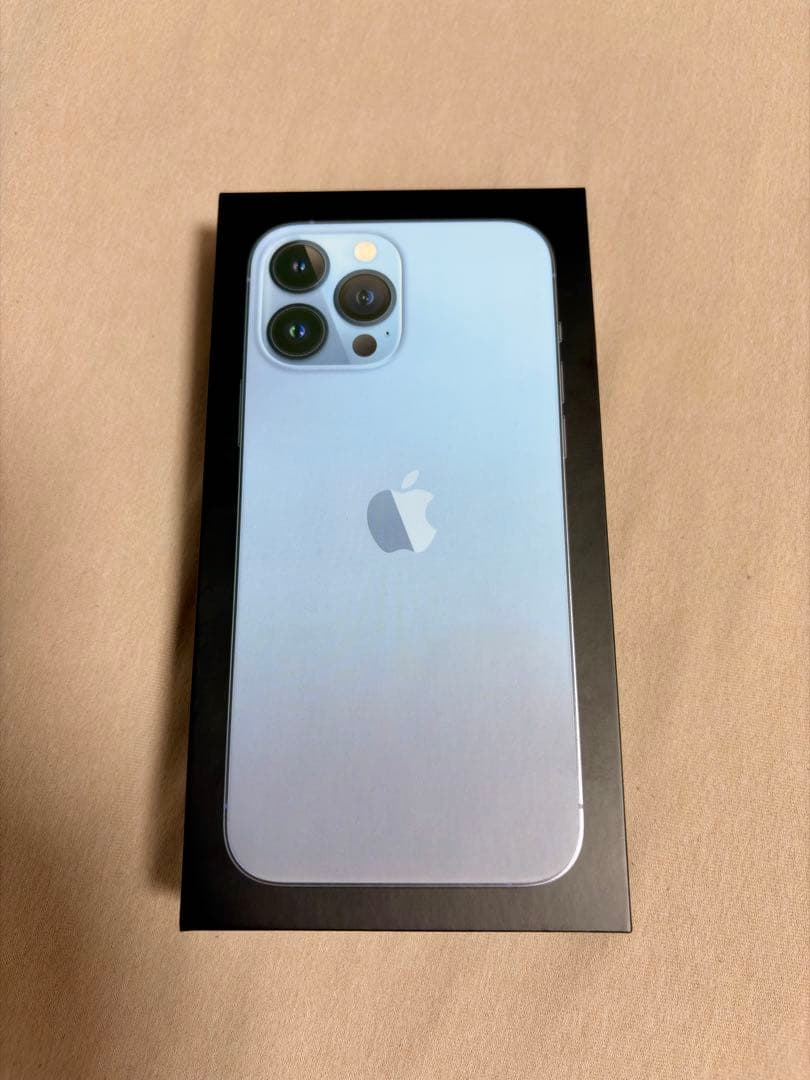 【美品】iPhone13ProMaxシエラブルー128GB simフリー箱あり