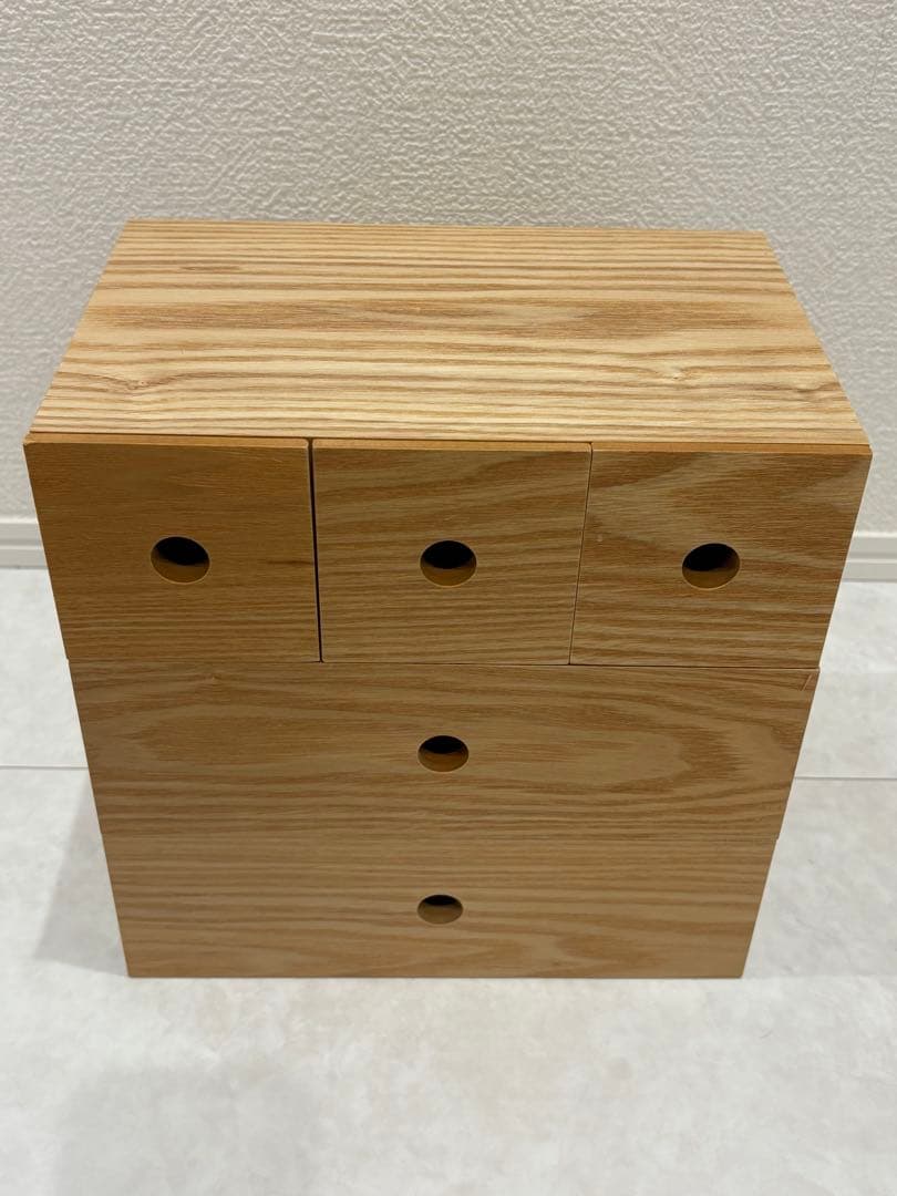 無印良品　天然木収納ボックス 13引き出し