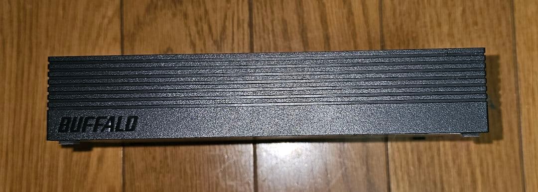 【中古】バッファロー外付けハードディスク4TB ブラック ACアダプター付き