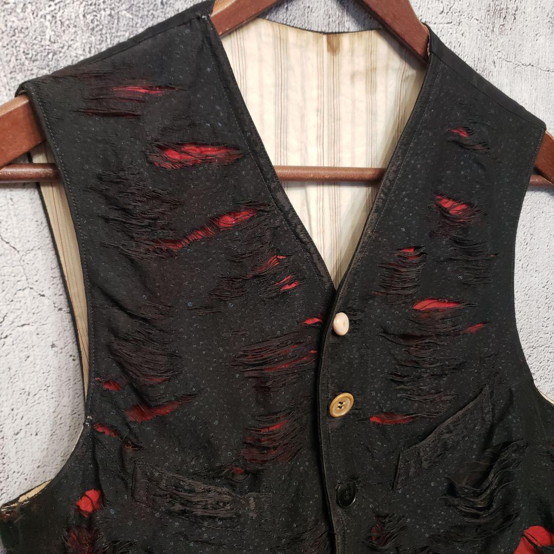 トップス France antique gilet original processing