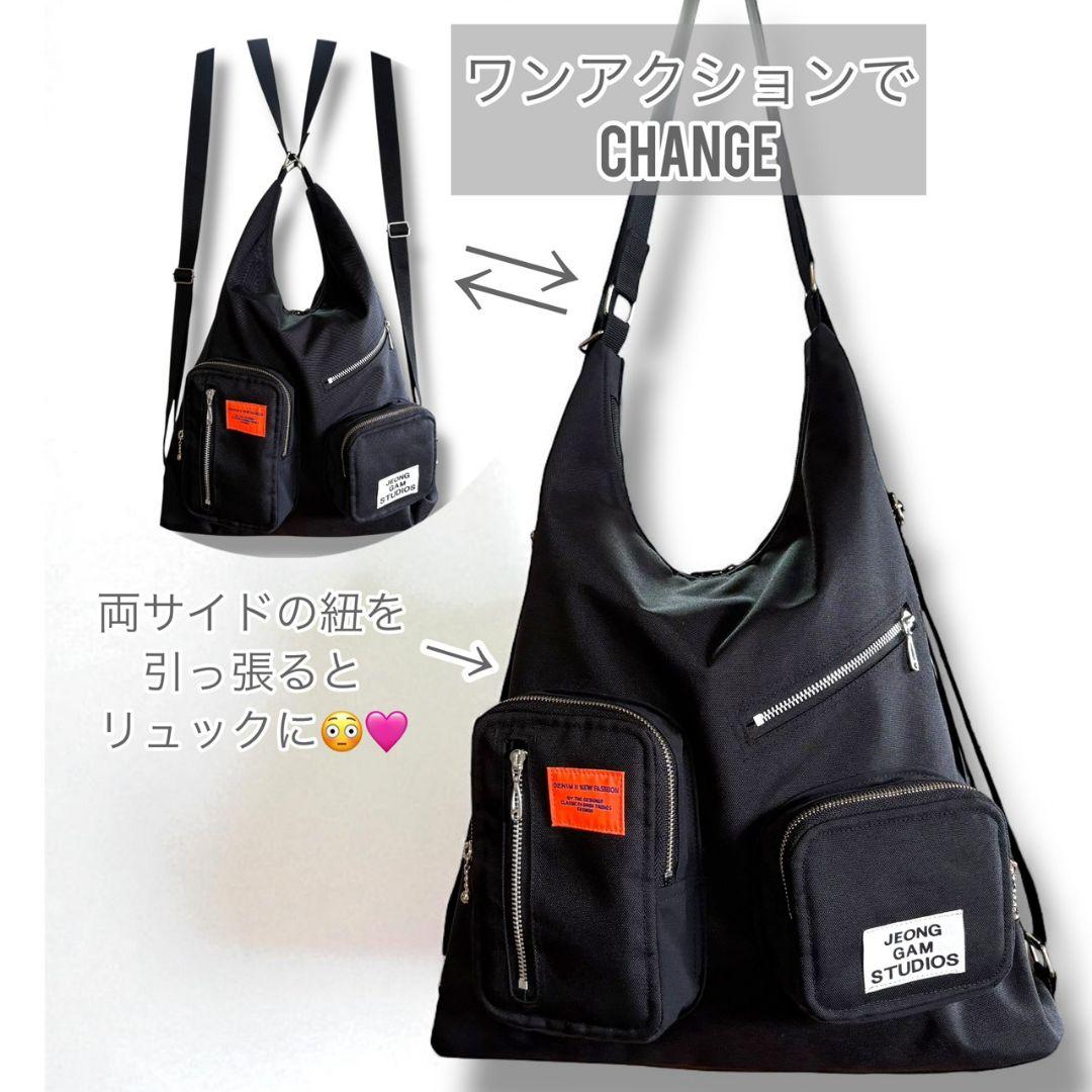 【A4収納可能】3way BAG／コーデュラブラック