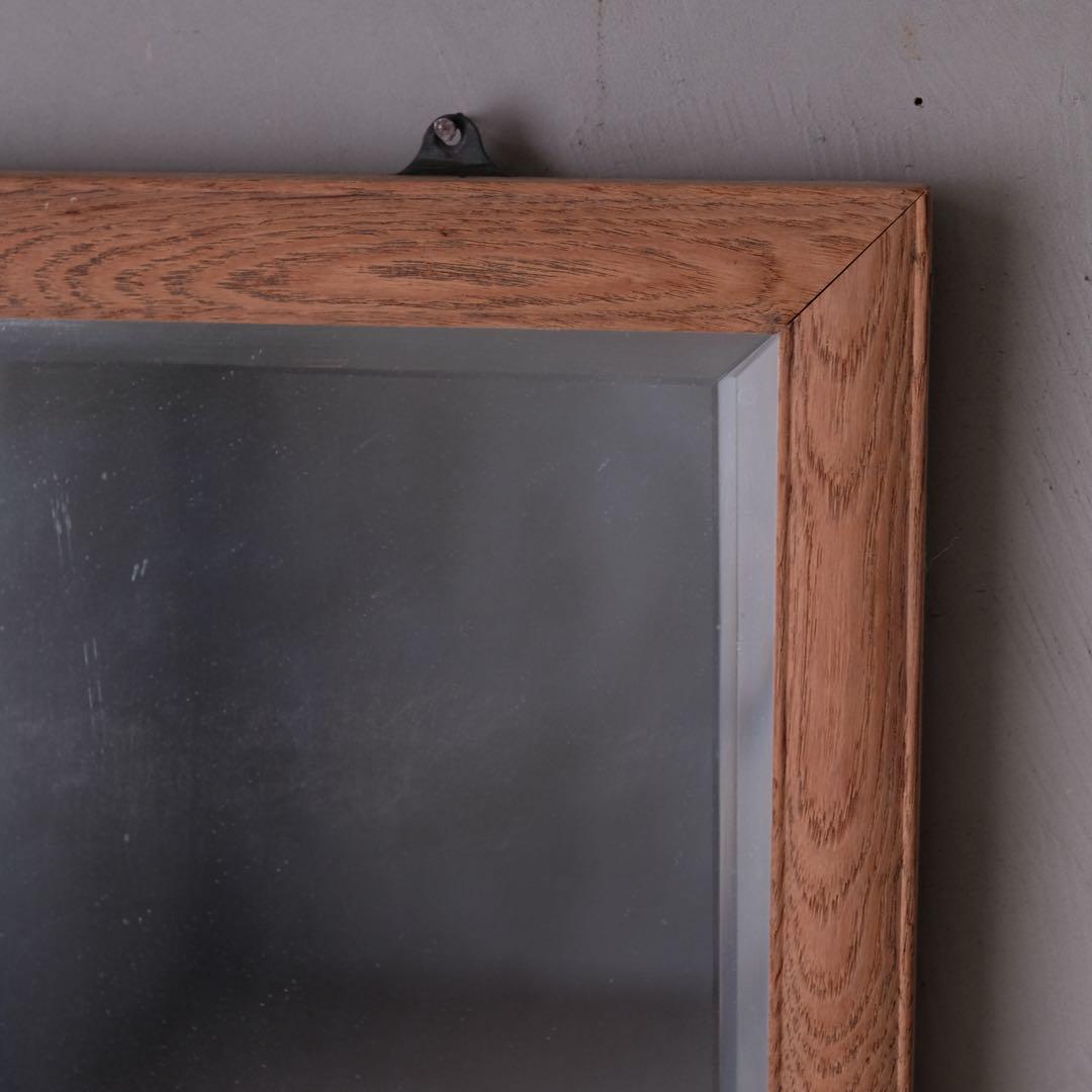 無垢材 壁掛け鏡　ウォールミラー 古家具 古道具 アンティーク ヴィンテージ