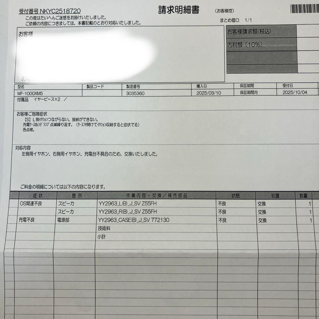 【本体新品】WF-1000XM5 ブラック　ケース付き　SONY