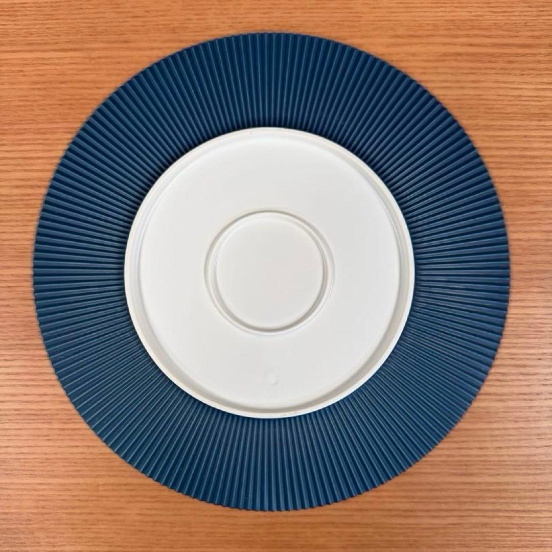 有田焼 李荘窯 青マット 鎬24cmプレート 2枚セット☆