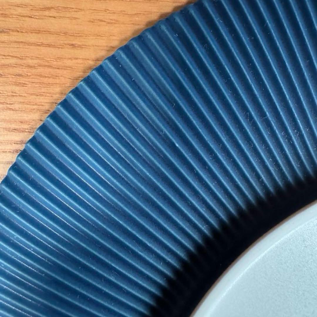 有田焼 李荘窯 青マット 鎬24cmプレート 2枚セット☆