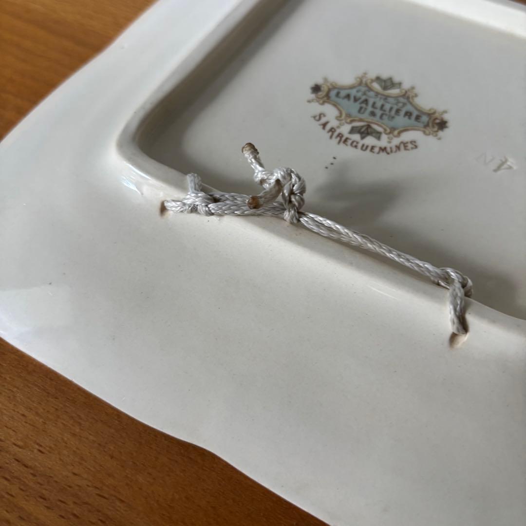 サルグミンヌ ラヴァリエール 平皿 フランスアンティークLavalliere