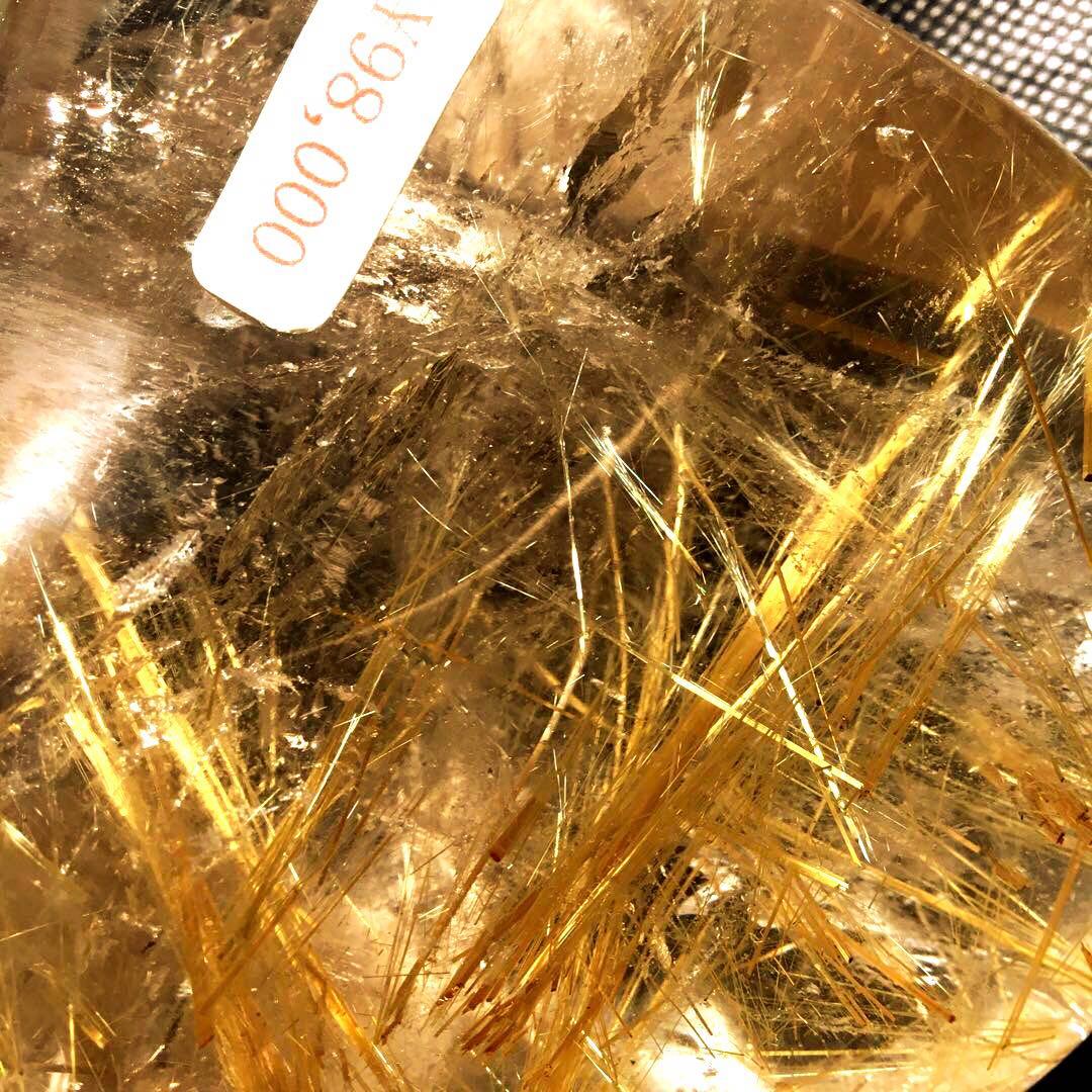 高品質　ルチルクォーツ置物　透明度高い　パワースートン　在庫処分　1点限定