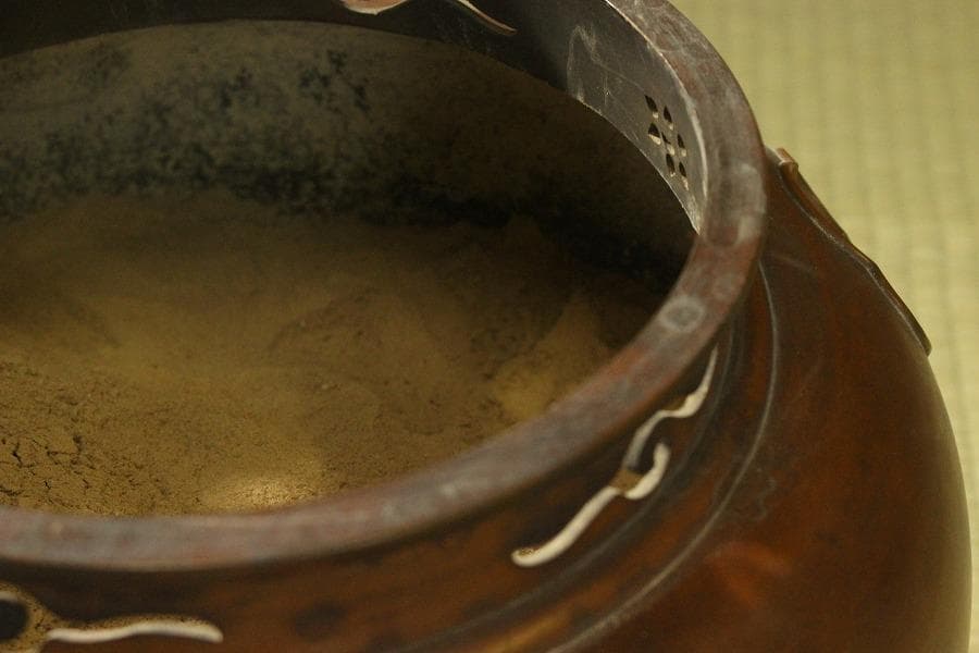 茶道具 鬼面風爐釜 釜師 高木治良兵衛作 木箱付(A485)