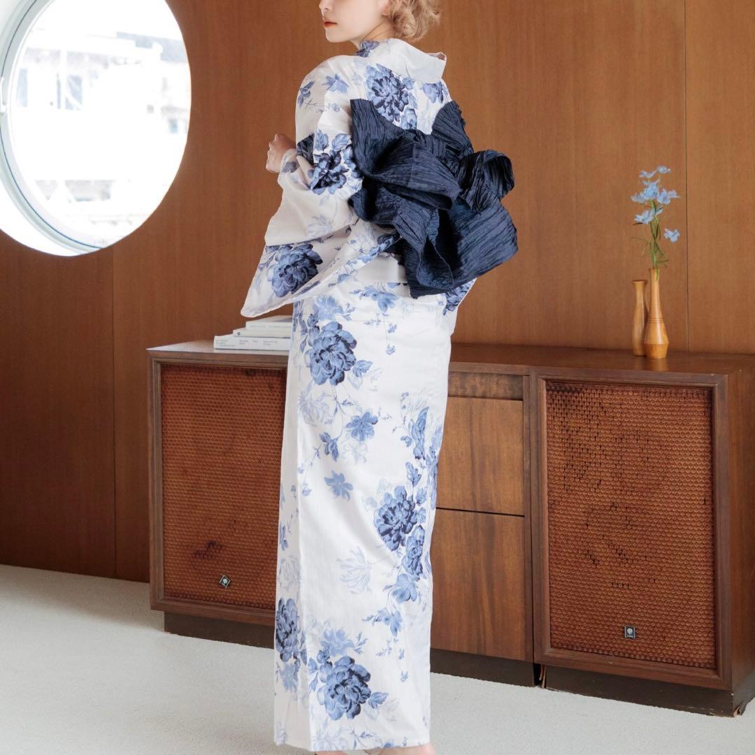 Dita 浴衣セット 水彩の勿忘草色