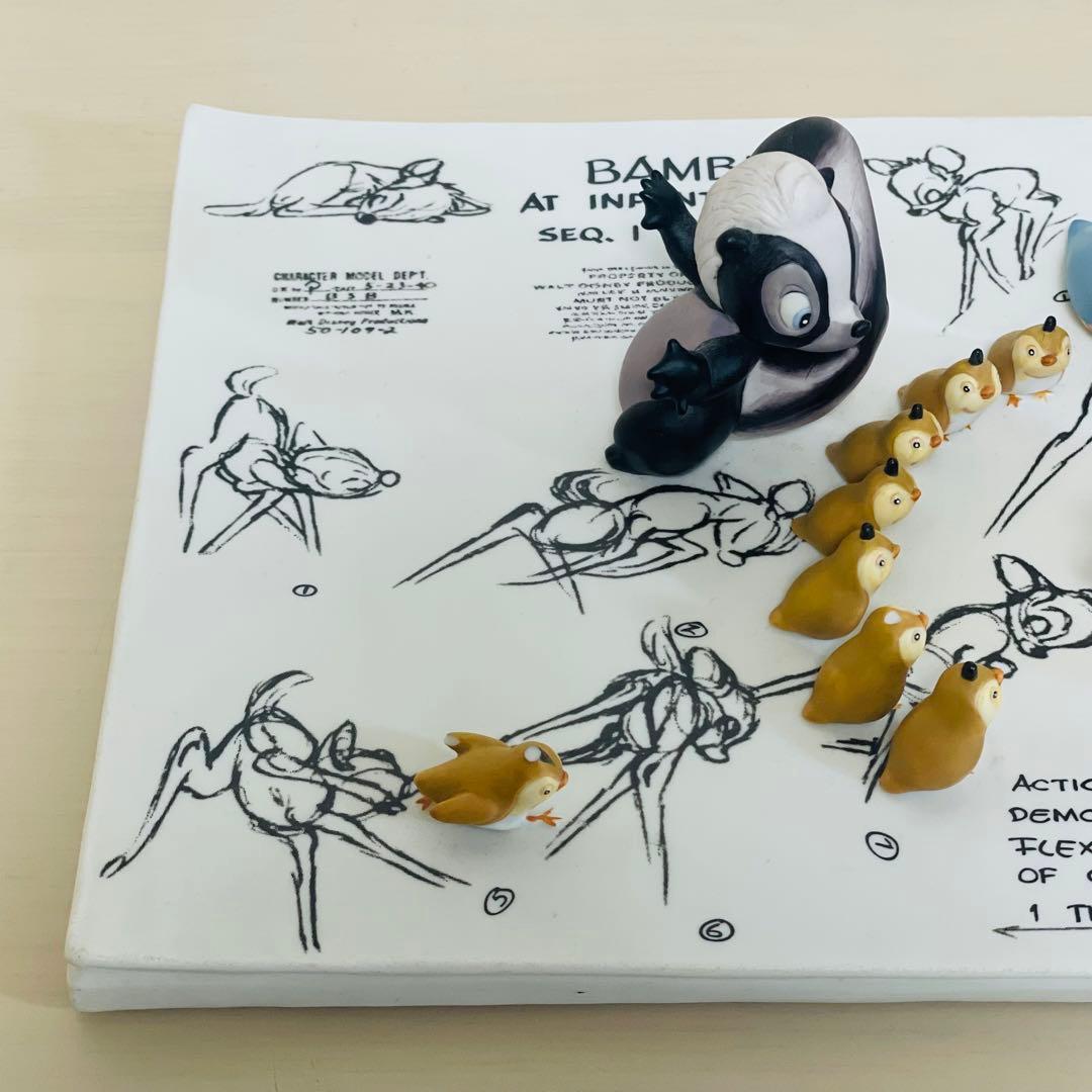 ディズニー バンビ 60周年記念 世界限定3000個 モデルシート フィギュア