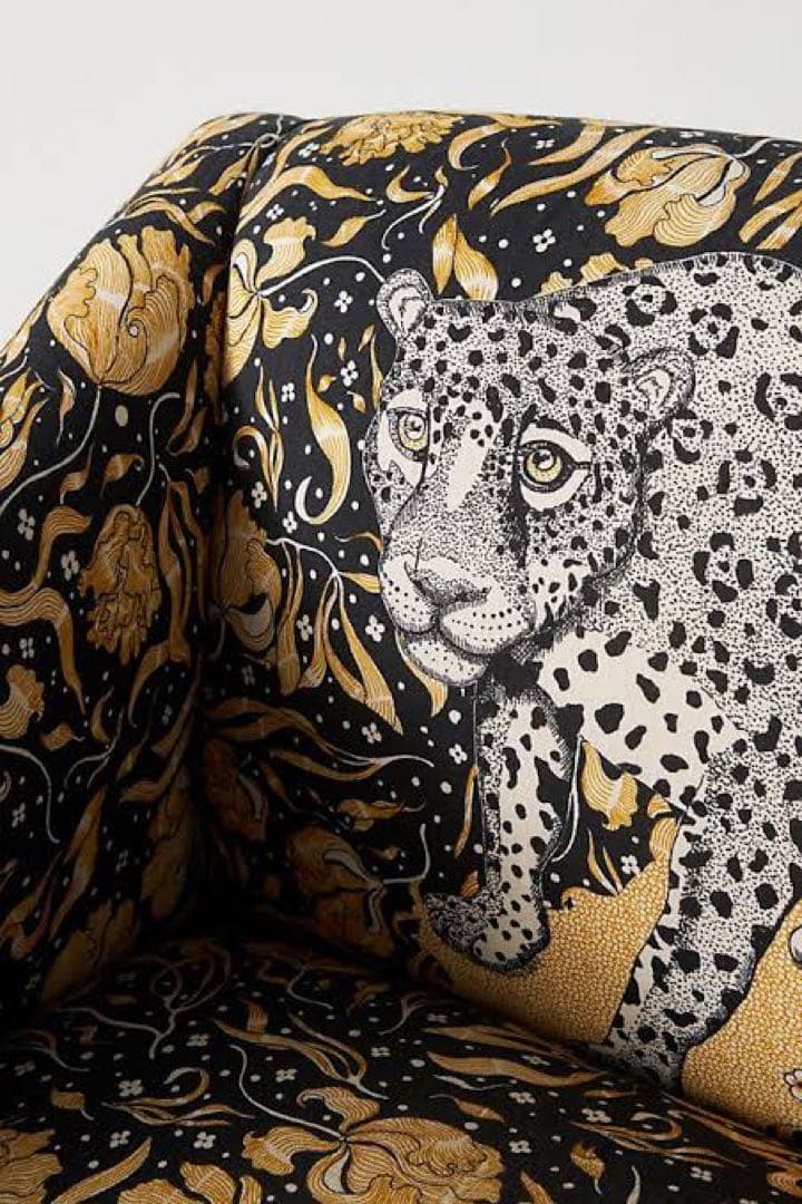 【美品】Anthropologie 豹柄アクセントチェア