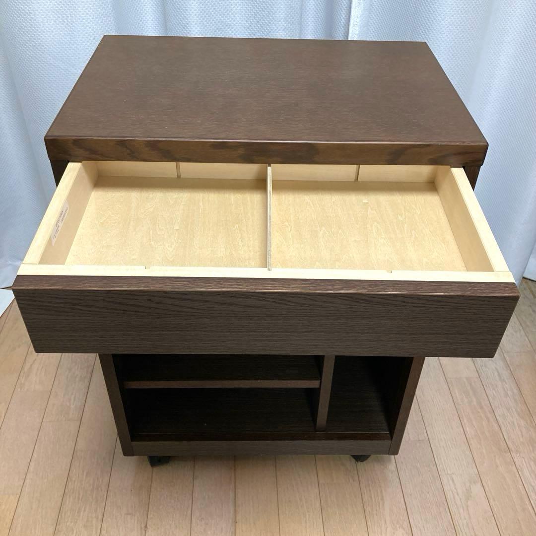 カリモク家具［ボナシェルタ］デスクワゴン／マルチワゴン フック／キャスター付